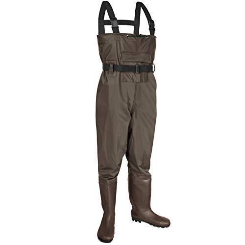 KOMEX Chest Waders Upgrate Fishing Boots Waders Hunting Bootfoot with  Wading Belt Waterproof Boots Breathable Nylon and PVC Wading Boots for Men  and Women ( : : Bags, Wallets and Luggage